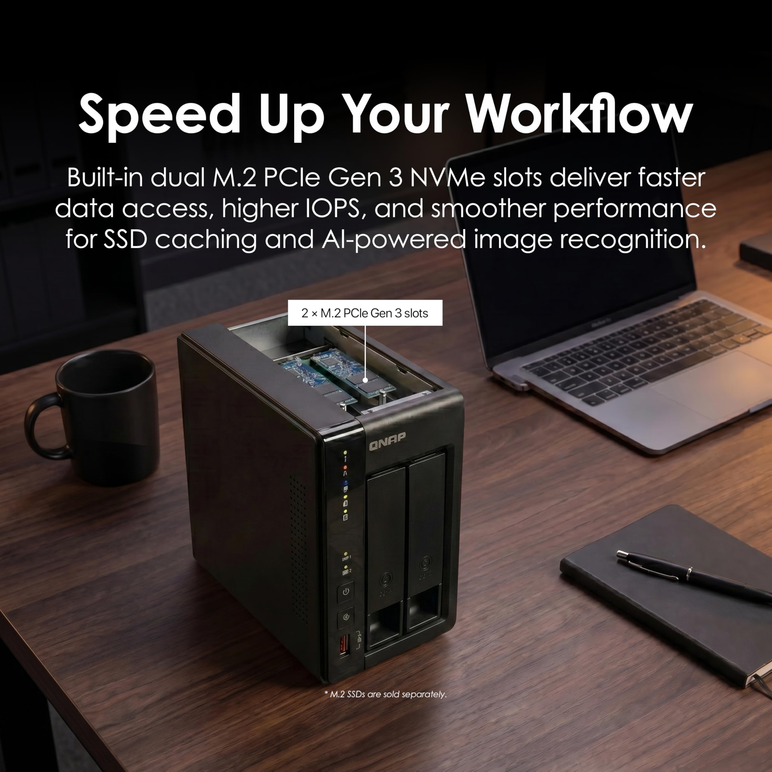 Amazon.com: QNAP TS-253E-8G-US 2 Bay Desktop NAS | Intel Quad-core